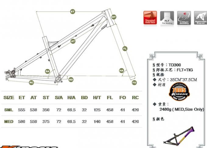 4X / Slopestyle-Fahrrad-Rahmen, 26 Zoll schwarzer Bmx-Rahmen mit hinteren Austritten