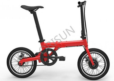 China 200 - 250w faltbares elektrisches Fahrrad, 16 Zoll-schwanzloses elektrisches Fahrrad-Kompaktbauweise fournisseur