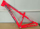 Fahrrad-Rahmen-rote Farbaluminiumlegierung 6061 des Schmutz-26er des Sprungs-4x fertigte Malerei besonders an fournisseur