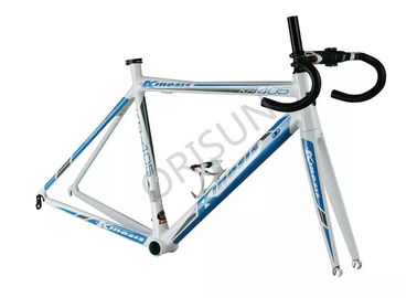 China Leichter Aluminiumrahmen-blaue Farbe des fahrrad-700C mit einer Form-Oberleder-Gabel fournisseur
