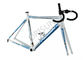 Leichter Aluminiumrahmen-blaue Farbe des fahrrad-700C mit einer Form-Oberleder-Gabel fournisseur