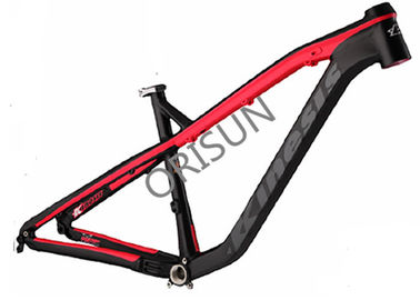 China Rote/orange Fahrrad-Rahmen Hardtail Mtb, 27,5 bewegen Aluminiumlegierungs-Fahrrad-Rahmen Schritt für Schritt fort distributeur