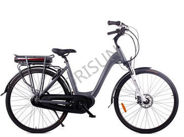 China Stadt-schwarzer Schritt durch kundenspezifisches elektrisches Fahrrad 250w 120 Kilogramm Tragfähigkeits- distributeur